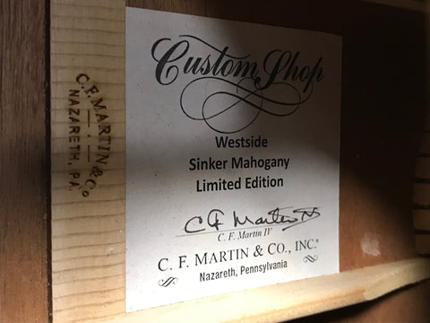 Martin Custom Shop 000 Sinker Mahogany Westside Limited Edition 2022