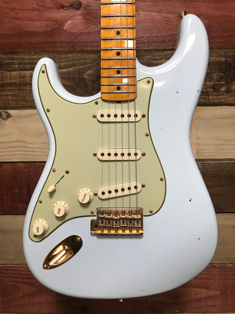 Fender Custom Shop '62 Stratocaster Reissue Journeyman Relic Sonic Blue 2021