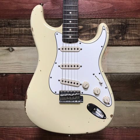 Fender Custom Shop '63 Reissue Stratocaster Relic Vintage White 2019
