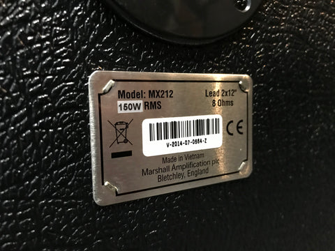 Marshall MX212R 160-Watt 2x12" Cabinet 2014