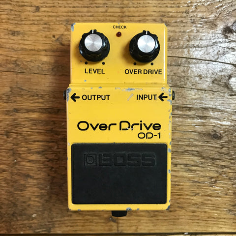Boss OD-1 Over Drive (Black Label) 1982