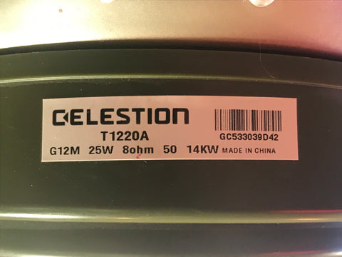 Celestion T1220 G12M Greenback 25-watt 12" Speaker 8 Ohm