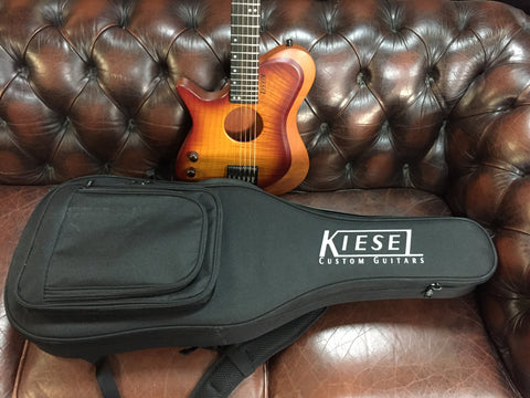 Kiesel Zeus Acoustic Left Hand Deep Vintage Burst Headless guitar