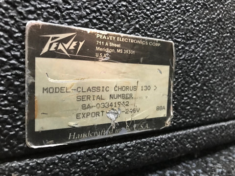 Peavey Stereo-Series Classic Chorus 130 2x12" Combo 1988