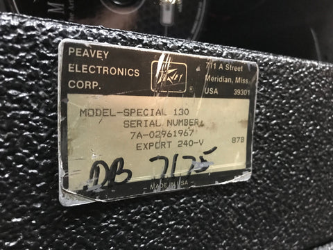 Peavey Solo-Series Special 130 1x12" Combo 1987