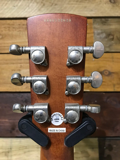Dobro Hound Dog Deluxe Round Neck Resonator in Vintage Brown