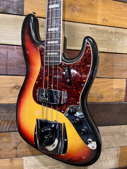Fender Jazz Bass Sunburst Rosewood Neck 1970