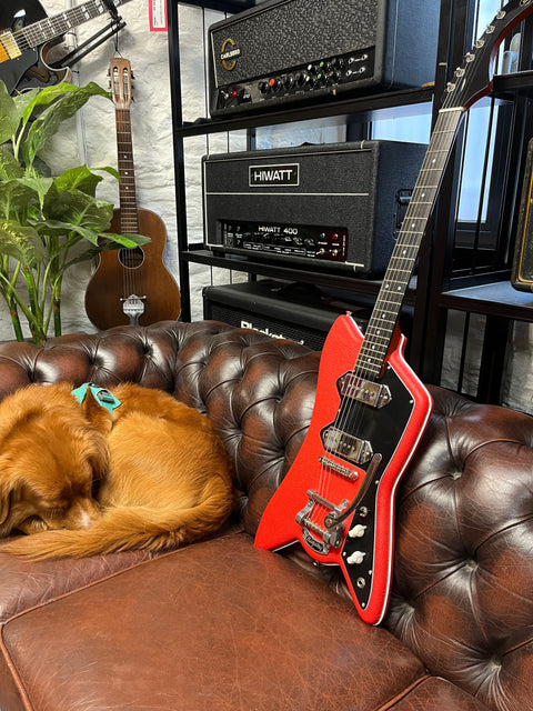 Fab Guitars Billy Childish Cadillac 2021 - Red leatherette