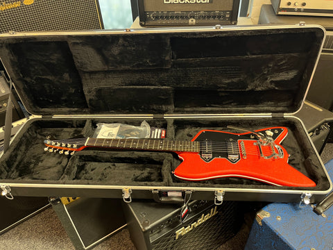 Fab Guitars Billy Childish Cadillac 2021 - Red leatherette