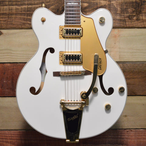 Gretsch G5422TG Electromatic Double Cutaway Hollow Body with Bigsby, Gold Hardware Snow Crest White 2021