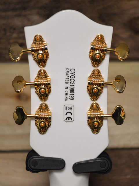 Gretsch G5422TG Electromatic Double Cutaway Hollow Body with Bigsby, Gold Hardware Snow Crest White 2021