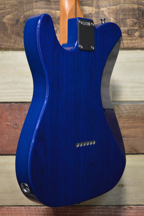Fender MIJ FSR Hybrid II Telecaster Quilt Top Aqua Blue 2023