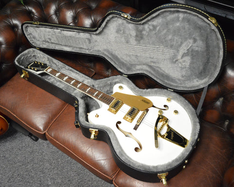 Gretsch G5422TG Electromatic Double Cutaway Hollow Body with Bigsby, Gold Hardware Snow Crest White 2021