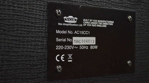 Vox AC15CC1 Custom Classic 15-Watt 1x12" Combo