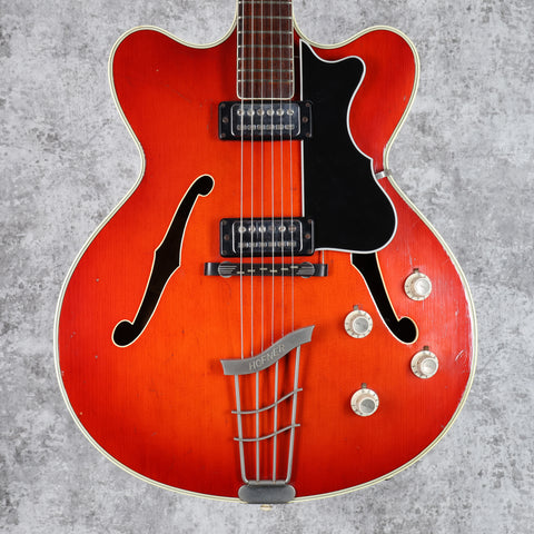 Hofner Verythin Translucent Cherry Burst 1965