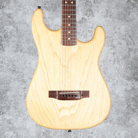 Warmoth S Style Solid Light weight Acoustic Electric Mi-Si Acoustic Trio 2013 - Natural Ash