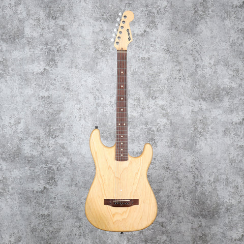 Warmoth S Style Solid Light weight Acoustic Electric Mi-Si Acoustic Trio 2013 - Natural Ash