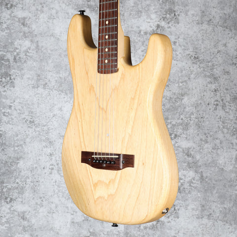 Warmoth S Style Solid Light weight Acoustic Electric Mi-Si Acoustic Trio 2013 - Natural Ash