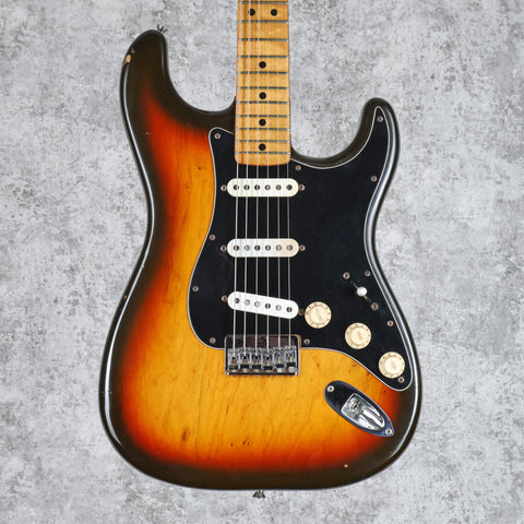Fender Stratocaster Hardtail MN 1979 7.36lb! Original Case Fullerton Factory Tobacco Sunburst