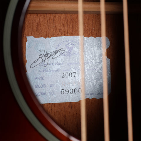 K.Yairi G-1F Parlour Acoustic Sunburst 2007