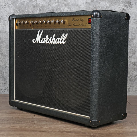 Marshall Model 5212 50-Watt 2x12 Split Channel Reverb Combo 1987