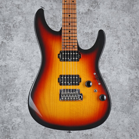 Ibanez AZ2402-TFF Prestige 2021 Tri-Fade Burst Flat