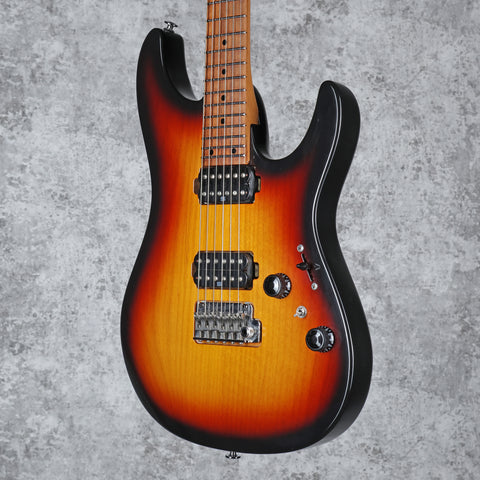 Ibanez AZ2402-TFF Prestige 2021 Tri-Fade Burst Flat