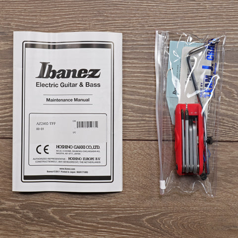 Ibanez AZ2402-TFF Prestige 2021 Tri-Fade Burst Flat