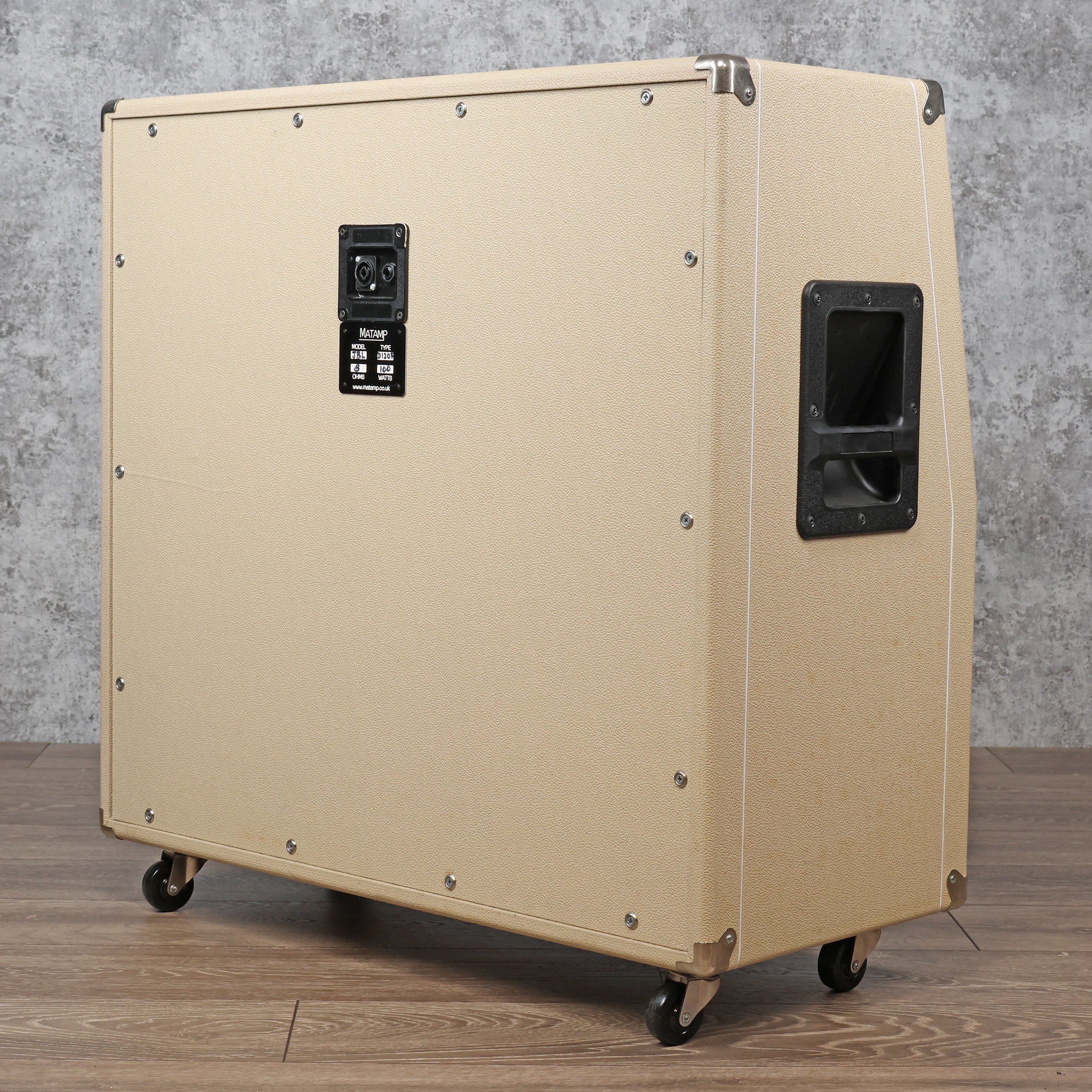 Matamp 4x12 Speaker Cabinet – Blonde Tolex – Celestion Blue Alnico Loa ...