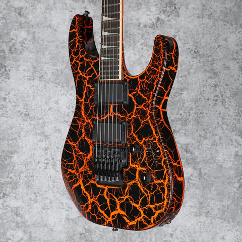 Jackson X Series SLX Crackle Soloist Orange Crackle 2019