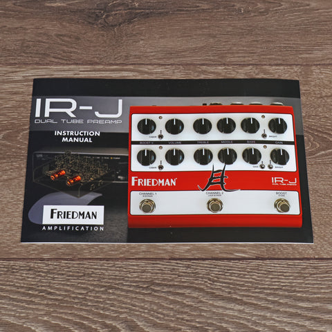 Friedman IR-J Jake E. Lee Signature Dual Tube Preamp 2025 - Red / White