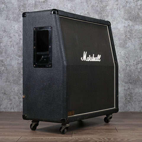 Marshall JCM 900 Lead Series Model 1960A 4x12" Angled Guitar Speaker Cabinet 1990's Black
