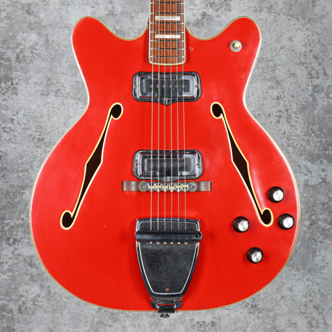 Fender Coronado II with Tremolo Rosewood Fretboard Dakota Red 1971 (Refinish)