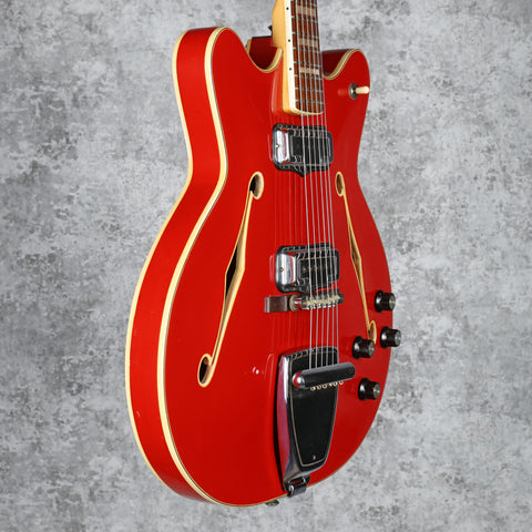 Fender Coronado II with Tremolo Rosewood Fretboard Dakota Red 1971 (Refinish)