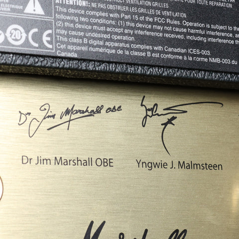 Marshall YJM100 Yngwie Malmsteen Signature 2-Channel 100-Watt Guitar Amp Head Black Tolex 2011