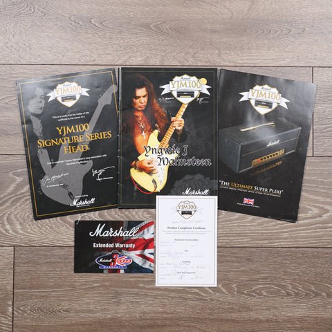 Marshall YJM100 Yngwie Malmsteen Signature 2-Channel 100-Watt Guitar Amp Head Black Tolex 2011
