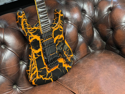 Charvel Model-6 Luke Takamura Model Yellow Crackle 1989 (RARE!)