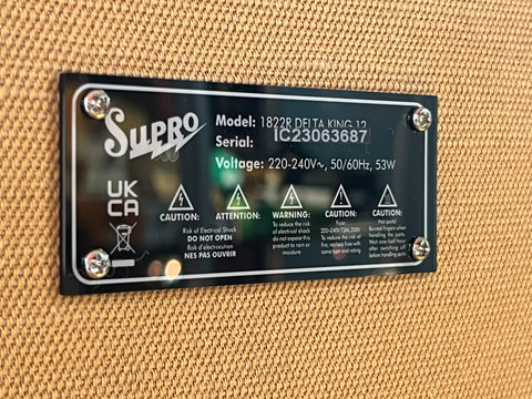 Supro 1822R Delta King 12 15-Watt 1x12" Combo Tweed 2025
