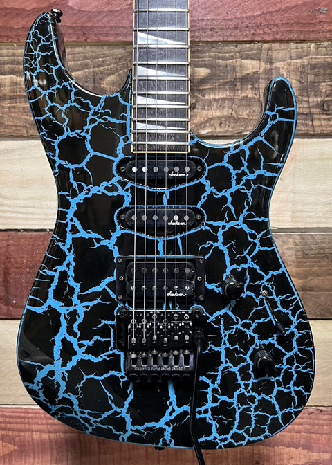 Charvel/Jackson Model 3 DK-065-SSH Custom Blue Crackle 1980s