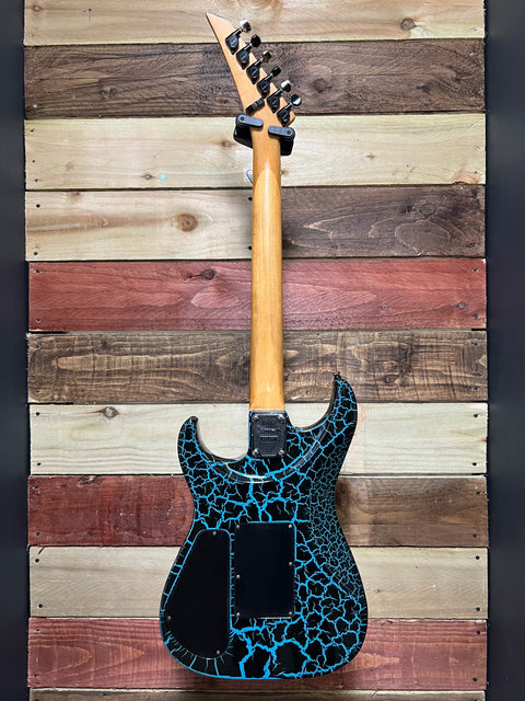 Charvel/Jackson Model 3 DK-065-SSH Custom Blue Crackle 1980s