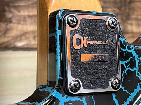 Charvel/Jackson Model 3 DK-065-SSH Custom Blue Crackle 1980s