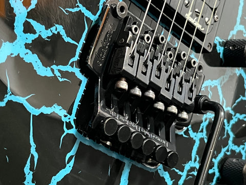 Charvel/Jackson Model 3 DK-065-SSH Custom Blue Crackle 1980s