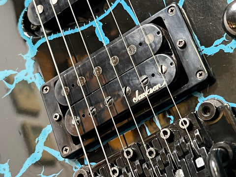 Charvel/Jackson Model 3 DK-065-SSH Custom Blue Crackle 1980s