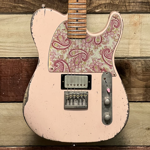 Winyard Stealthcaster HSS T6 Shell Pink 'Paisley' 2025