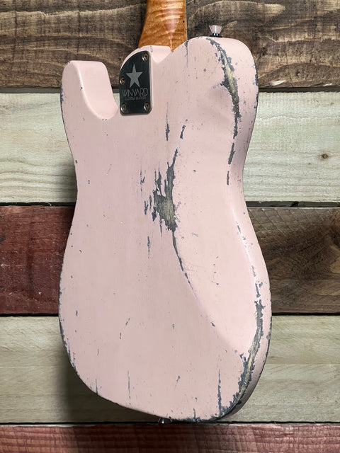 Winyard Stealthcaster HSS T6 Shell Pink 'Paisley' 2025