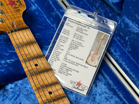 Winyard Stealthcaster HSS T6 Shell Pink 'Paisley' 2025