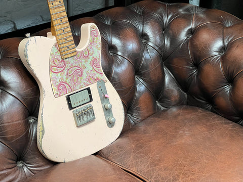 Winyard Stealthcaster HSS T6 Shell Pink 'Paisley' 2025