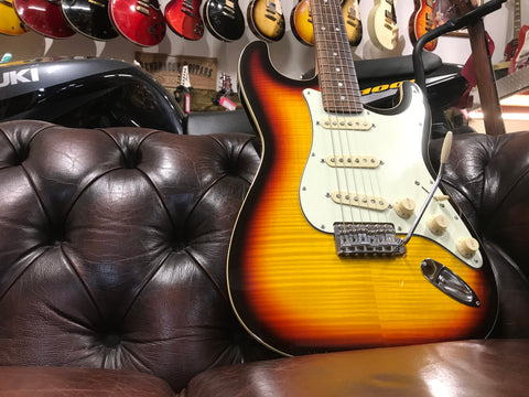 Fender Limited Edition Aerodyne Stratocaster with Flame Maple Top in 3-Color Sunburst 2018