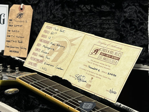 Rock N Roll Relics Thunders SC TV Yellow 2020