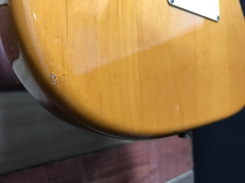 Fender MIJ 62' Reissue Foto Flame Stratocaster Blonde 1994